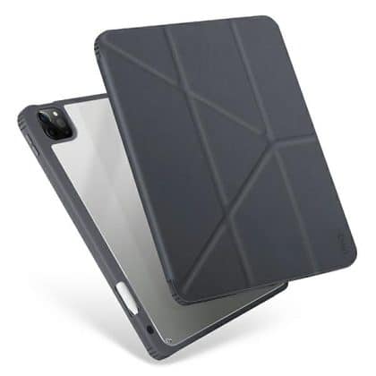 UNIQ θήκη Moven για iPad Pro 12,9" (2021) Αντιμικροβιακή γκρι/charcoal grey