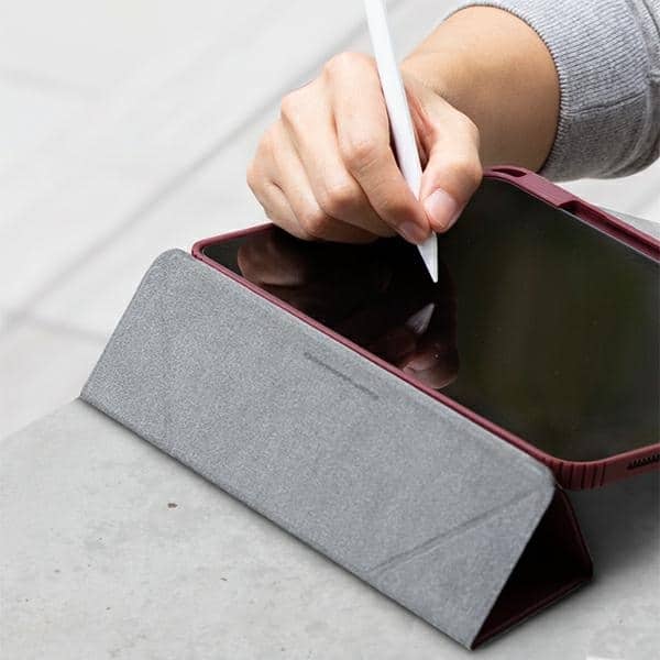 UNIQ θήκη Moven για iPad Pro 12,9" (2021) Αντιμικροβιακή γκρι/charcoal grey - Image 9