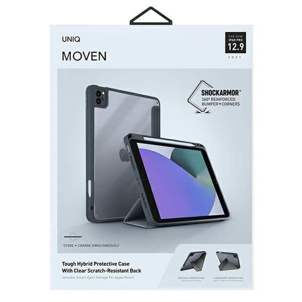 UNIQ θήκη Moven για iPad Pro 12,9" (2021) Αντιμικροβιακή γκρι/charcoal grey - Image 10