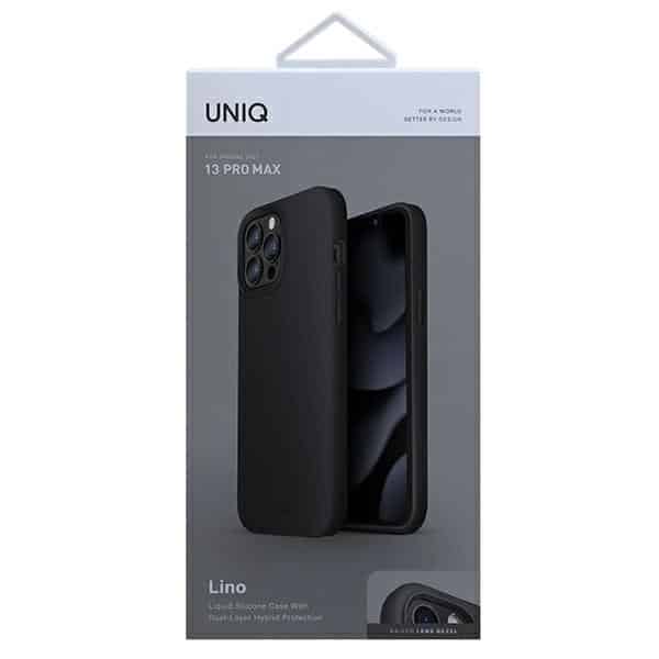 UNIQ Lino - θήκη για Apple iPhone 13 Pro Max - Μαύρο - Image 6
