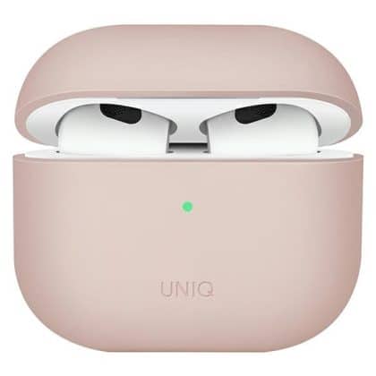 UNIQ θήκη Lino AirPods 3ης γενιάς. Σιλικόνη ροζ/ροζ ρουζ