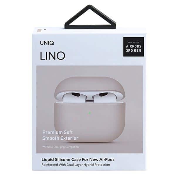 UNIQ θήκη Lino AirPods 3ης γενιάς. Σιλικόνη ροζ/ροζ ρουζ - Image 7
