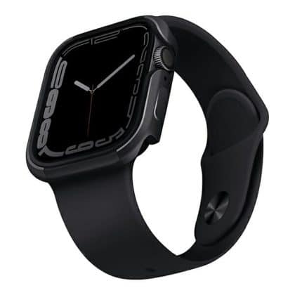 UNIQ θήκη Valencia για Apple Watch Series 4/5/6/7/8/9/SE/SE2 40/41mm. γραφίτης/graphite