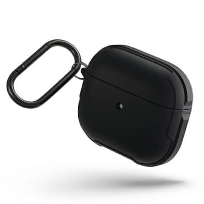 UNIQ Θήκη Valencia AirPods 3 μαύρη/midnight black Antimicrobial