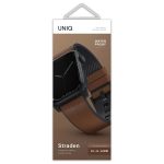 UNIQ λουράκι Straden για Apple Watch Series 1/2/3/4/5/6/7/8/9/SE/SE2/Ultra/Ultra 2 42/44/45/49mm. Δερμάτινος Υβριδικός Ιμάντας καφέ/brown - Image 3