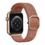 UNIQ λουράκι Aspen Apple Watch 40/38/41mm Series 1/2/3/4/5/6/7/8/9/SE/SE2 Braided ροζ/γκρέιπφρουτ - Image 4