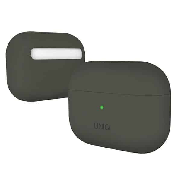 UNIQ θήκη Lino AirPods Pro Silicone γκρι/γκρι βρύα - Image 7