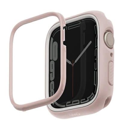UNIQ θήκη Moduo για Apple Watch Series 4/5/6/7/8/9/SE/SE2 44/45mm ροζ-λευκό/blush-white