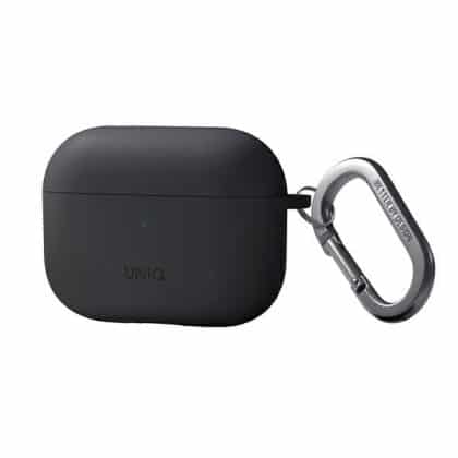 UNIQ θήκη Nexo AirPods Pro 2 gen + Ear Hooks Silicone (2022/2023) γκρι/charcoal grey