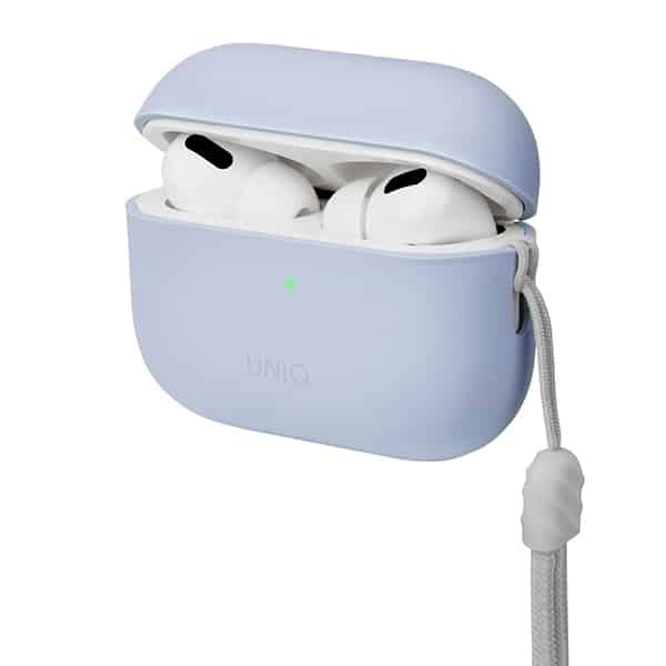 UNIQ θήκη Lino AirPods Pro 2 gen Silicone (2022/2023) μπλε/arctic blue - Image 2