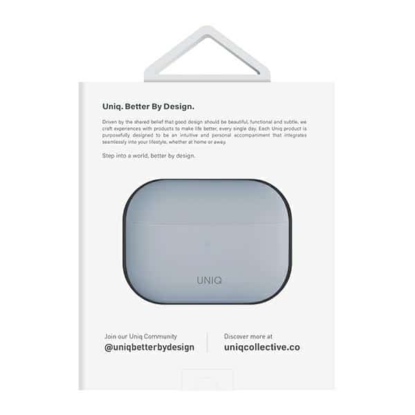 UNIQ θήκη Lino AirPods Pro 2 gen Silicone (2022/2023) μπλε/arctic blue - Image 6
