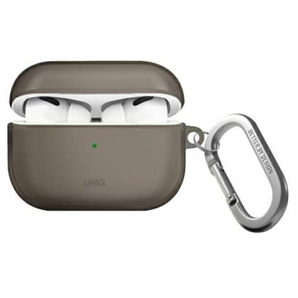 UNIQ θήκη Glase AirPods Pro 2 gen (2022/2023) καπνιστό/γυαλιστερό καπνός