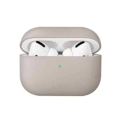 UNIQ θήκη Lino AirPods Pro Silicone σε μπεζ/ελεφαντόδοντο χρώμα