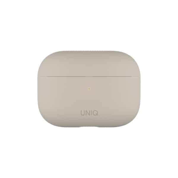 UNIQ θήκη Lino AirPods Pro Silicone σε μπεζ/ελεφαντόδοντο χρώμα - Image 2