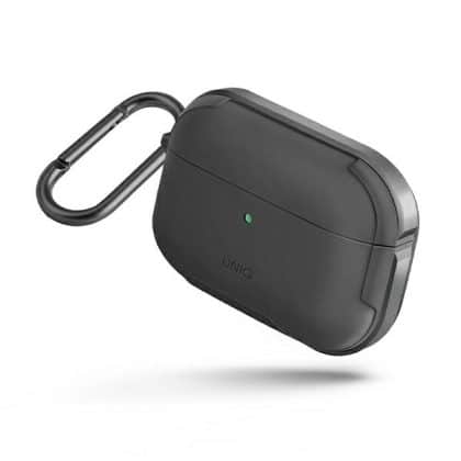 UNIQ Θήκη Valencia για AirPods Pro γκρι/γκρι μεταλλικό Αντιμικροβιακή