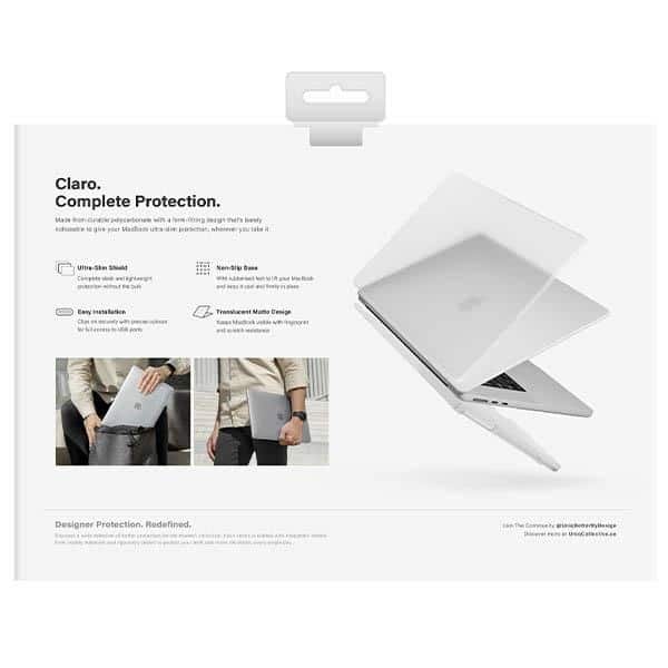 UNIQ θήκη Claro MacBook Air 13 M2/M3 διάφανη/ματ dove - Image 4