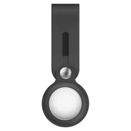 UNIQ Θήκη Vencer Silicone για AirTag σκούρο γκρι/κάρβουνο
