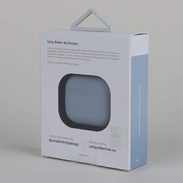 UNIQ θήκη Lino AirPods 3ης γενιάς Σιλικόνης σε χρώμα γαλάζιο/arctic blue - Image 6