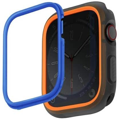 UNIQ θήκη Moduo για Apple Watch Series 4/5/6/7/8/9/SE/SE2 44/45mm πορτοκαλί-μπλε