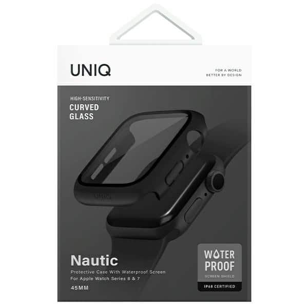 UNIQ θήκη Nautic για Apple Watch Series 7/8/ 9 45mm μαύρη/black - Image 7