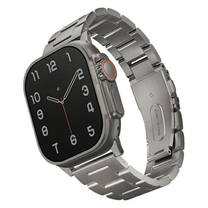 UNIQ pasek Osta Apple Watch 42/44/45/ 49mm Series 1/2/3/4/5/6/7/8/9/10/SE/SE2/Ultra/Ultra 2 Stainless Steel srebrny/titanium silver