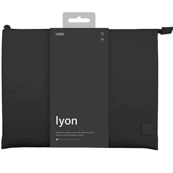 UNIQ θήκη Lyon για laptop 14" μαύρο/μεσάνυχτα μαύρο Αδιάβροχο RPET - Image 3