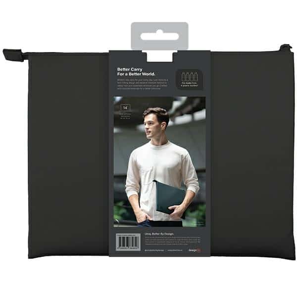 UNIQ θήκη Lyon για laptop 14" μαύρο/μεσάνυχτα μαύρο Αδιάβροχο RPET - Image 4