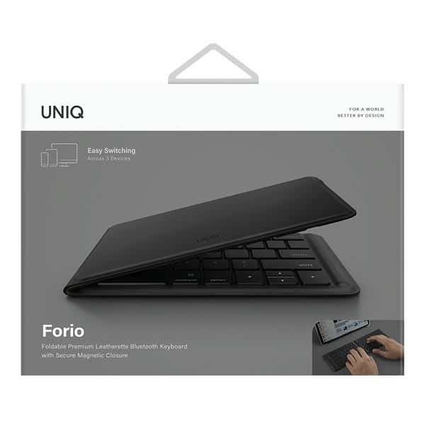 UNIQ Forio αναδιπλούμενο πληκτρολόγιο Bluetooth μαύρο/midnight black - Image 2