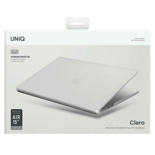 UNIQ Θήκη Claro MacBook Air 15" M2/M3 διάφανη/περιστέρι ματ - Image 3