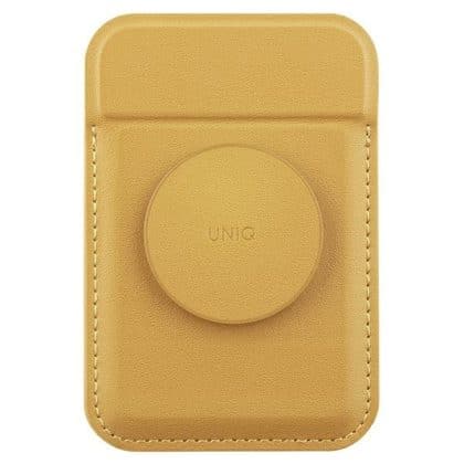 UNIQ Flixa Μαγνητικό πορτοφόλι για κάρτες με βάση σε κίτρινο/καναρινί έγχρωμο MagSafe