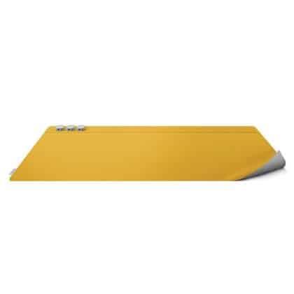 UNIQ Hagen Διπλής όψης Mousepad γραφείου κίτρινο-γκρι/canary yellow-chalk grey