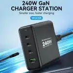 Wozinsky WGCSB 240W GaN φορτιστής τοίχου USB-A / 3 x USB-C - μαύρο - Image 8