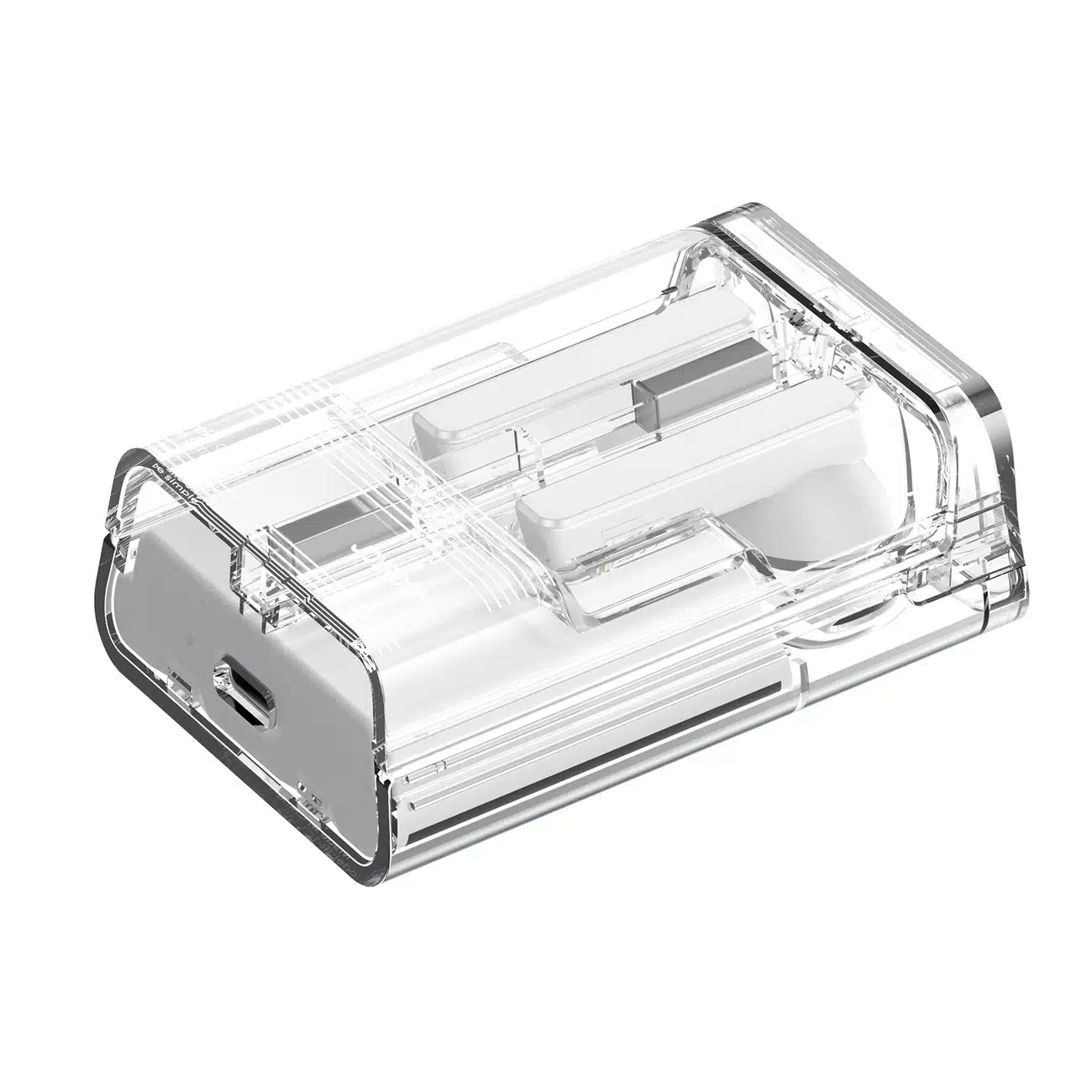 TWS Joyroom JR-TC1 IceLens Series ασύρματα ακουστικά με LED φώτα - λευκό - Image 5