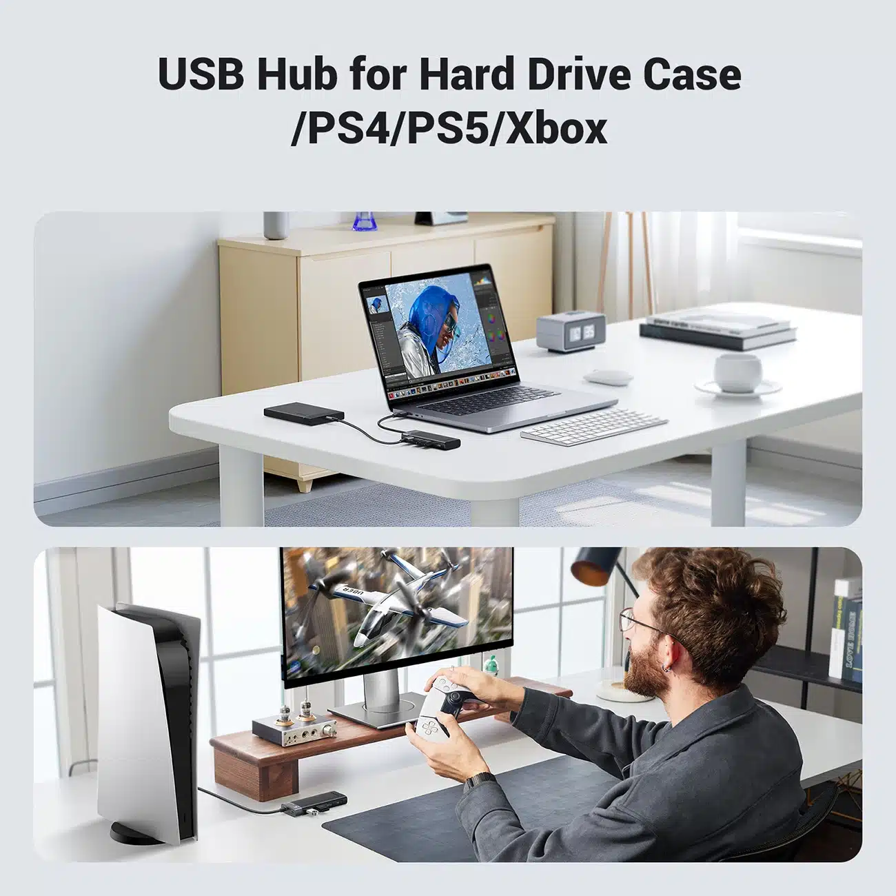 Ugreen CM653 HUB με 4 θύρες USB-A και καλώδιο τροφοδοσίας USB-A - μαύρο - Image 9