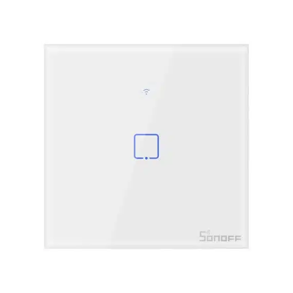 Sonoff Έξυπνος Διακόπτης Χωνευτός WiFi T0 EU TX (1 κανάλι) (Λευκό)