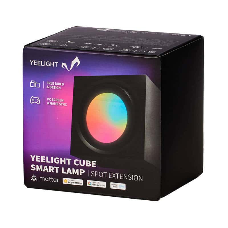 Yeelight Cube Light Gaming Lamp Spot (Czarny) - Image 5