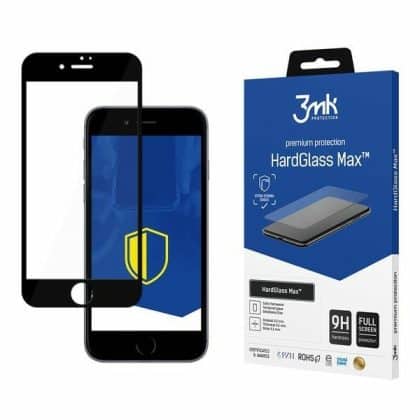 3MK HardGlass Max iPhone 8, FullScreen Glass μαύρο