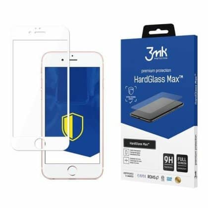 3MK HardGlass Max iPhone 6 Plus, FullScreen Glass λευκός