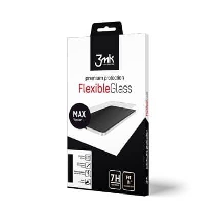 3MK FlexibleGlass Max iPhone Xr, Υβριδικό Γυαλί με ενισχυμένες άκρες σε μαύρο
