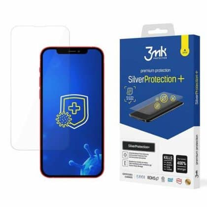 3MK Silver Protect+ iPhone 13/13 Pro Αντιμικροβιακή Μεμβράνη Εγκατάστασης με Υγρό