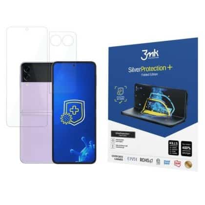 3MK Silver Protect+ Sam Z Flip 3 5G Folded Edition Αντιμικροβιακή Μεμβράνη Εγκατάστασης σε Υγρό Εσωτερικό