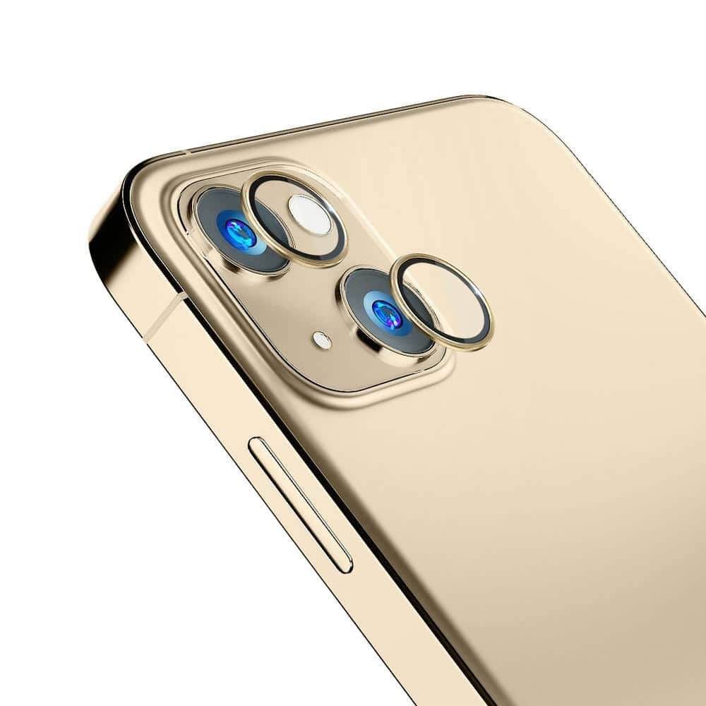 3MK Προστασία Φακού Pro για iPhone 14 Plus 6,7" με χρυσό πλαίσιο εγκατάστασης 1τμχ. - Image 2
