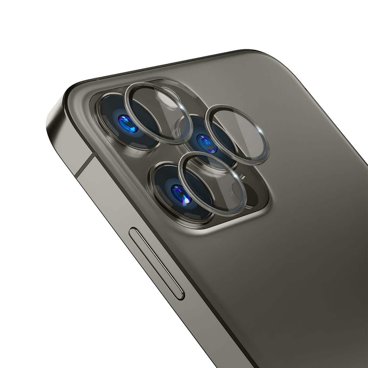 3MK Προστασία φακού Pro για iPhone 14 Pro / 14 Pro Max γκρίζος Προστασία φακού με πλαίσιο συναρμολόγησης 1τμχ. - Image 2