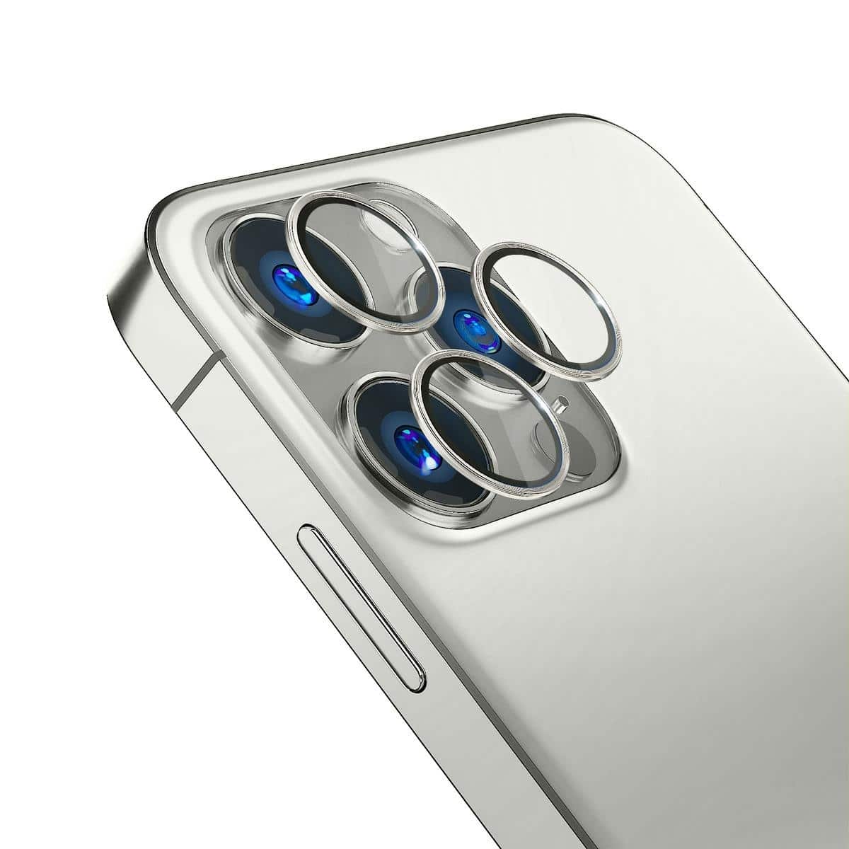3MK Προστασία φακού Pro για iPhone 14 Pro / 14 Pro Max ασημί με πλαίσιο συναρμολόγησης 1τμχ. - Image 2
