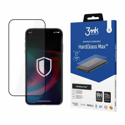 3MK HardGlass Max iPhone 14 Pro Max 6,7" μαύρο, FullScreen Glass