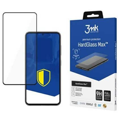 3MK HardGlass Max Sam S23 5G S911, Πλήρης Οθόνη Γυαλί μαύρο