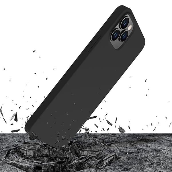3MK Silicone Case - θήκη για Apple iPhone 12 Pro Max - Μαύρο - Image 3