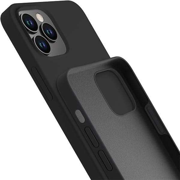 3MK Silicone Case - θήκη για Apple iPhone 12 Pro Max - Μαύρο - Image 4