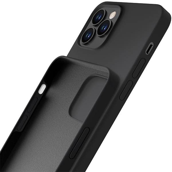 3MK Silicone Case - θήκη για Apple iPhone 12 Pro Max - Μαύρο - Image 5