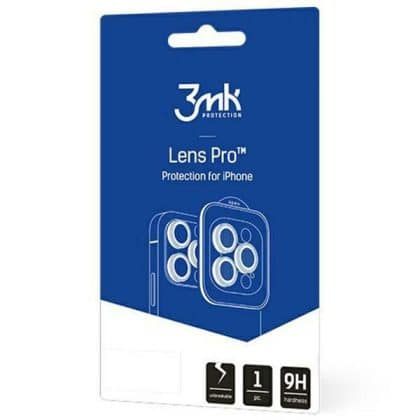 3MK Lens Protection Pro για iPhone 15 Pro 6.1" ασημί Προστασία φακού με πλαίσιο συναρμολόγησης 1τμχ.